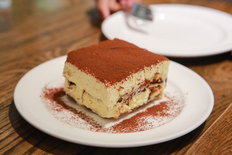 Tiramisu dessert at Green lantern pizza